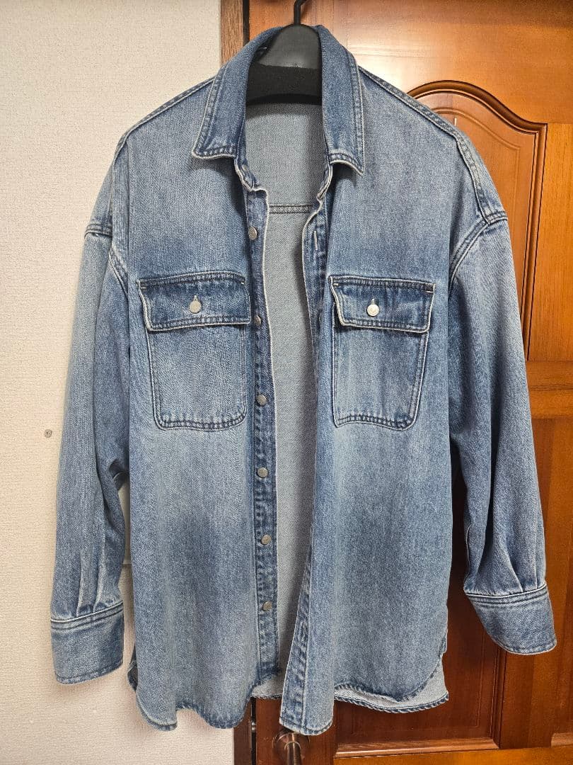 完売品　ウィムガゼット　ドロップデニムシャツ　インディゴブルー