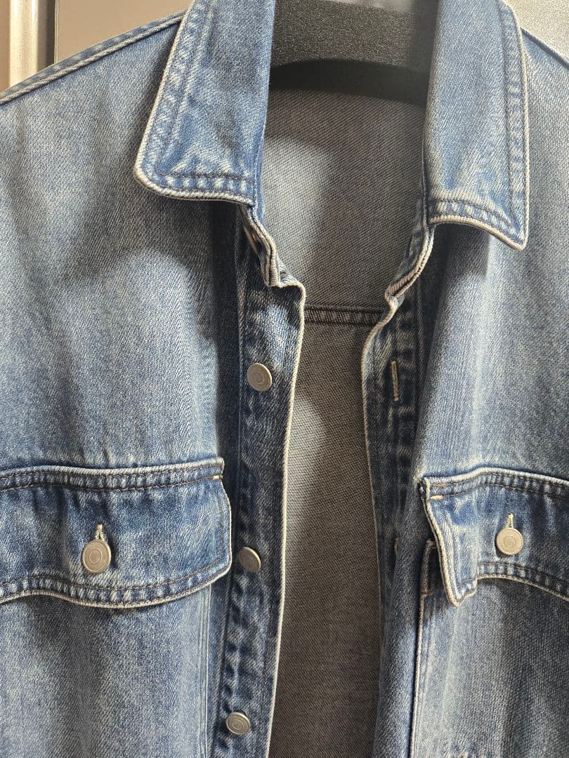 完売品　ウィムガゼット　ドロップデニムシャツ　インディゴブルー