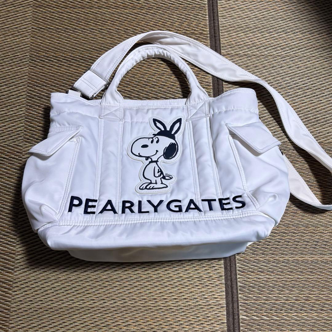 PEARLY GATES スヌーピー　トートバッグ　ロッカーバック　2way