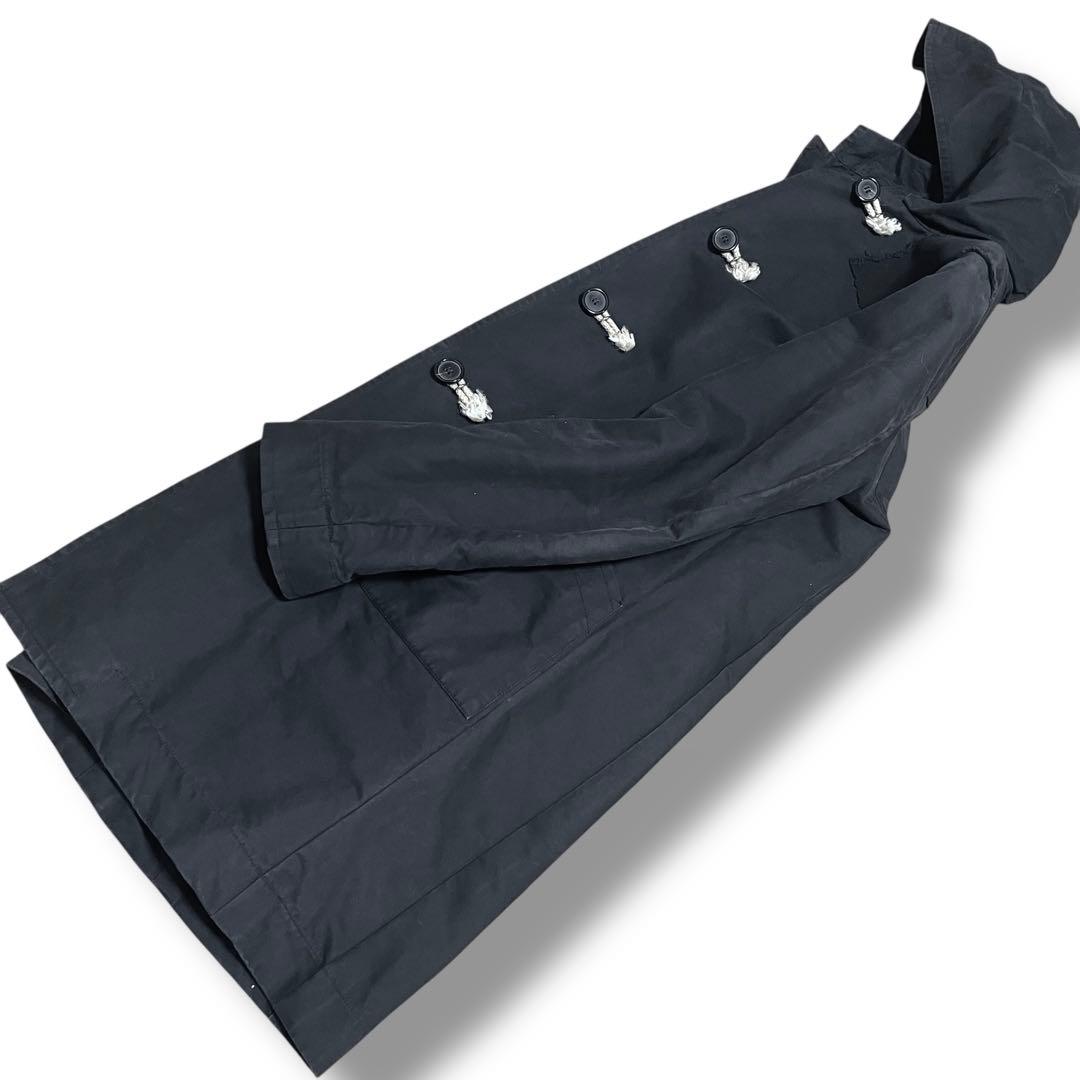 希少/03aw/マルタンマルジェラ/モールスキンダッフルコート/黒/50