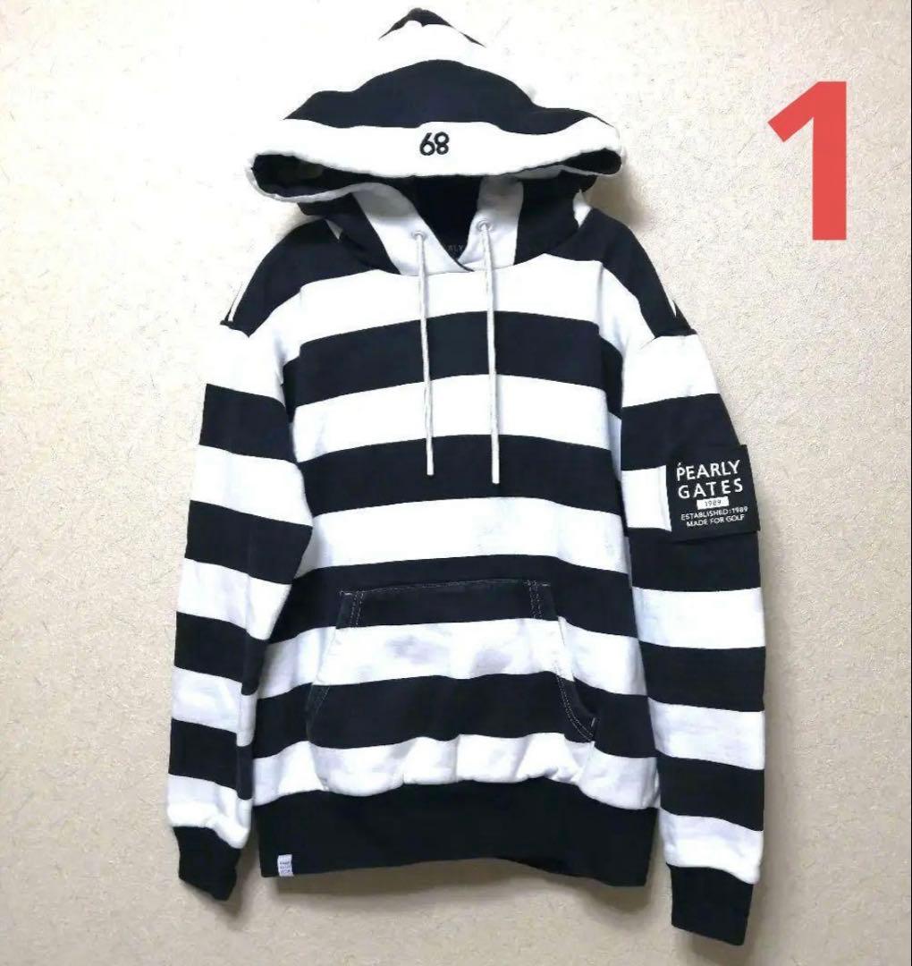 PEARLY GATES パーカー ボーダー