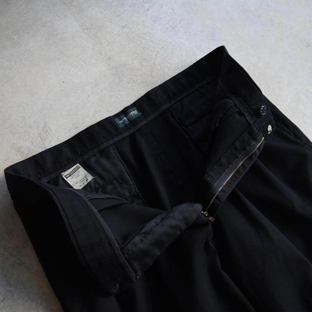 00s DOCKERS ドッカーズ ツータックチノスラックス 黒 W36 L29