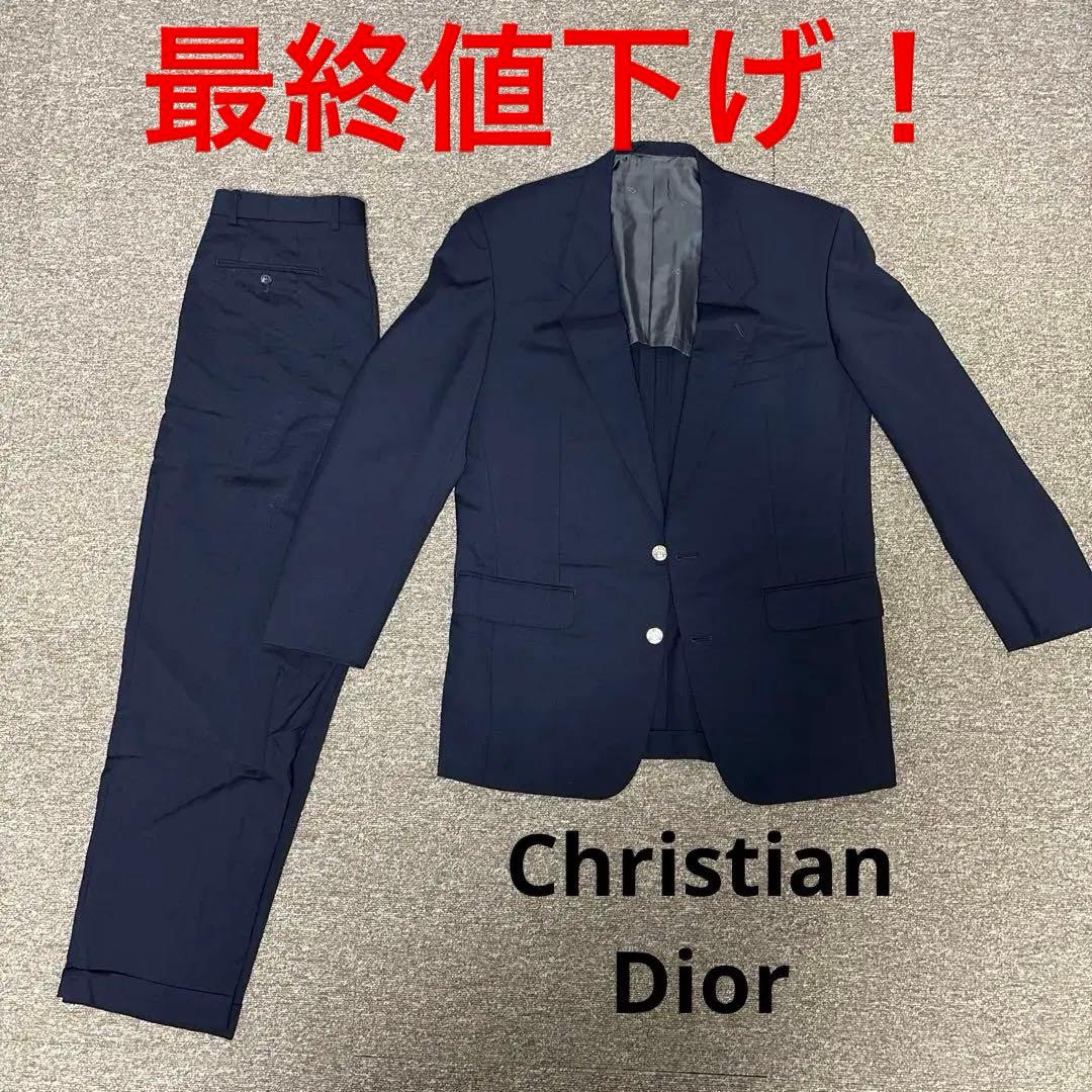 大人気ChristianDior モヘア混 シングルスーツセットアップ！