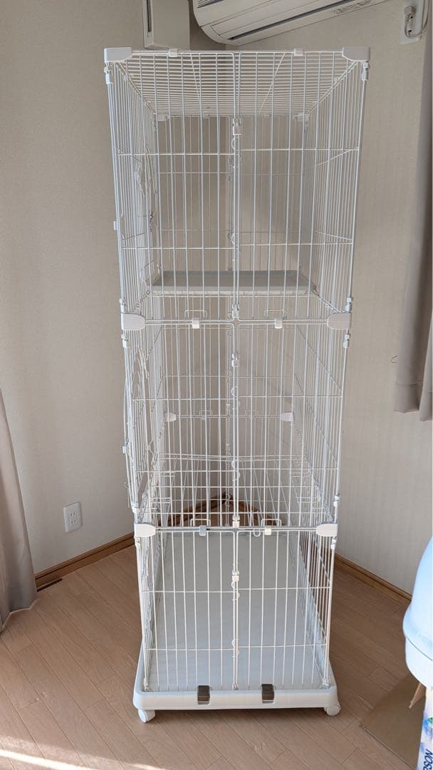 アイリスオーヤマ 猫ケージ PEC-903 3段　ホワイト