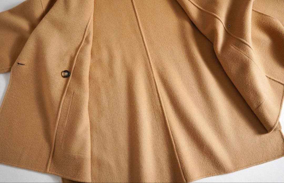 美品 ⭐︎BABYLONE ウールリバーミドルコート ジャケット　ベージュ