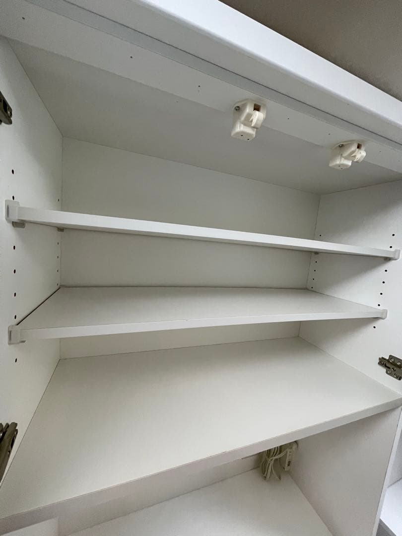 ニトリ　食器棚　幅80　クリスナ　80KB-WH