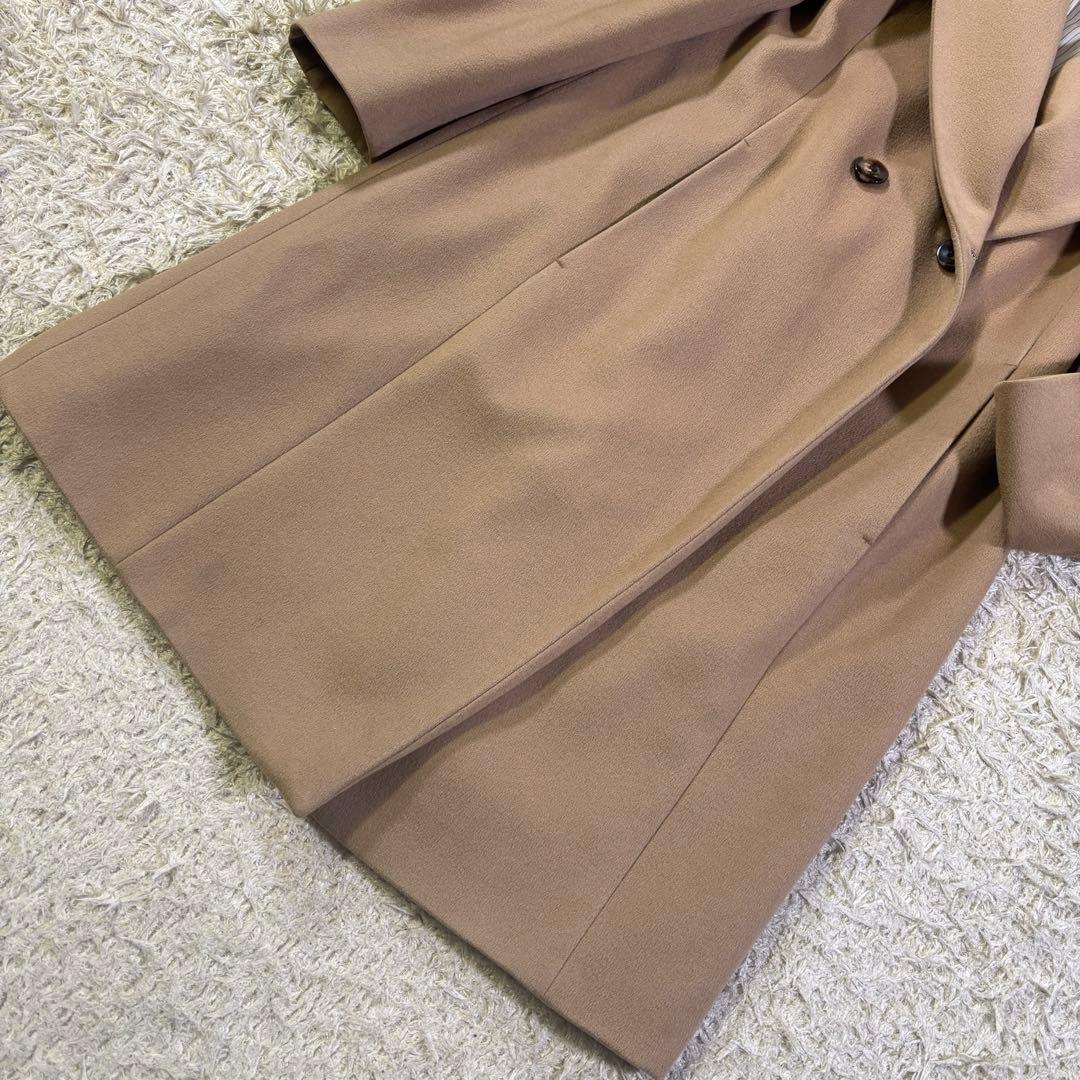 23区　イタリア製　高級生地　ロロピアーナ　ショールカラー　ウール　コート　40