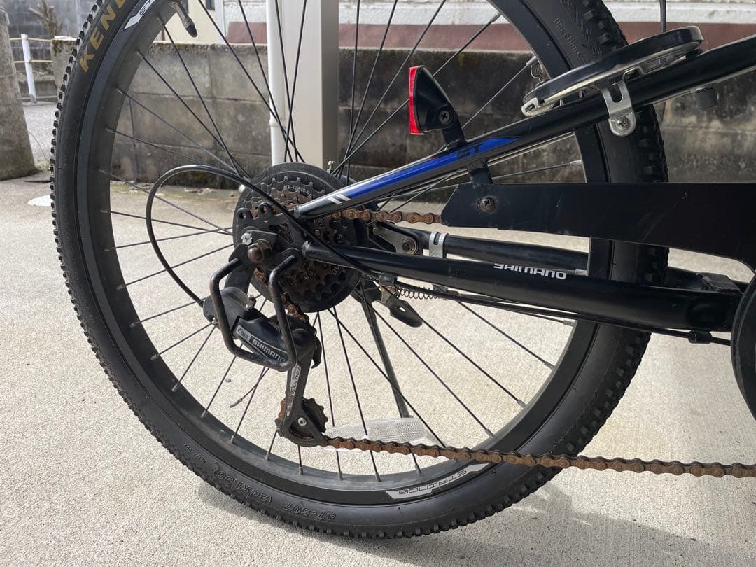 【直接引渡希望】キッズ　自転車　24インチ　6速ギア　オートライト