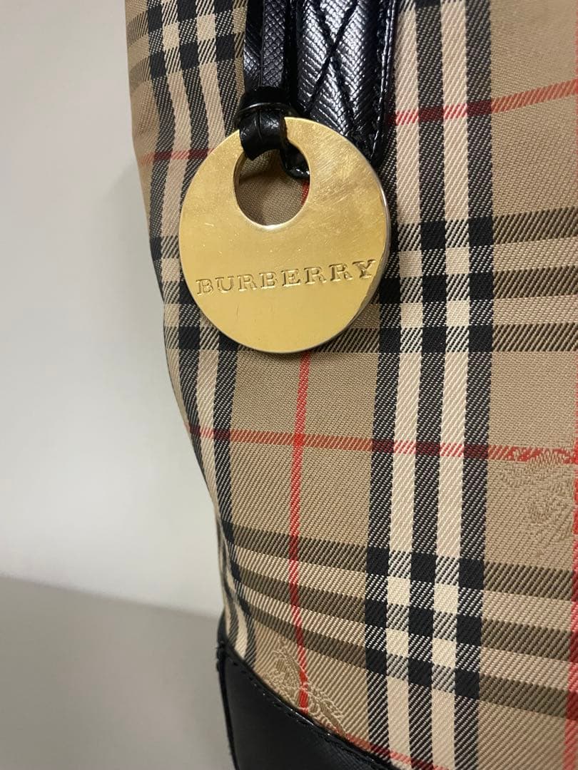 ❷美品 バーバリー バッグ チェック柄 大人気シリーズ