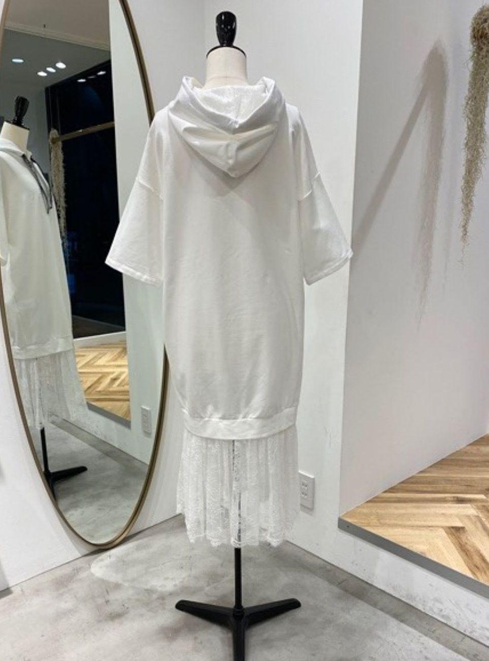 本日23時までセール、未使用エルマンノ シェルヴィーノのパーカーワンピース