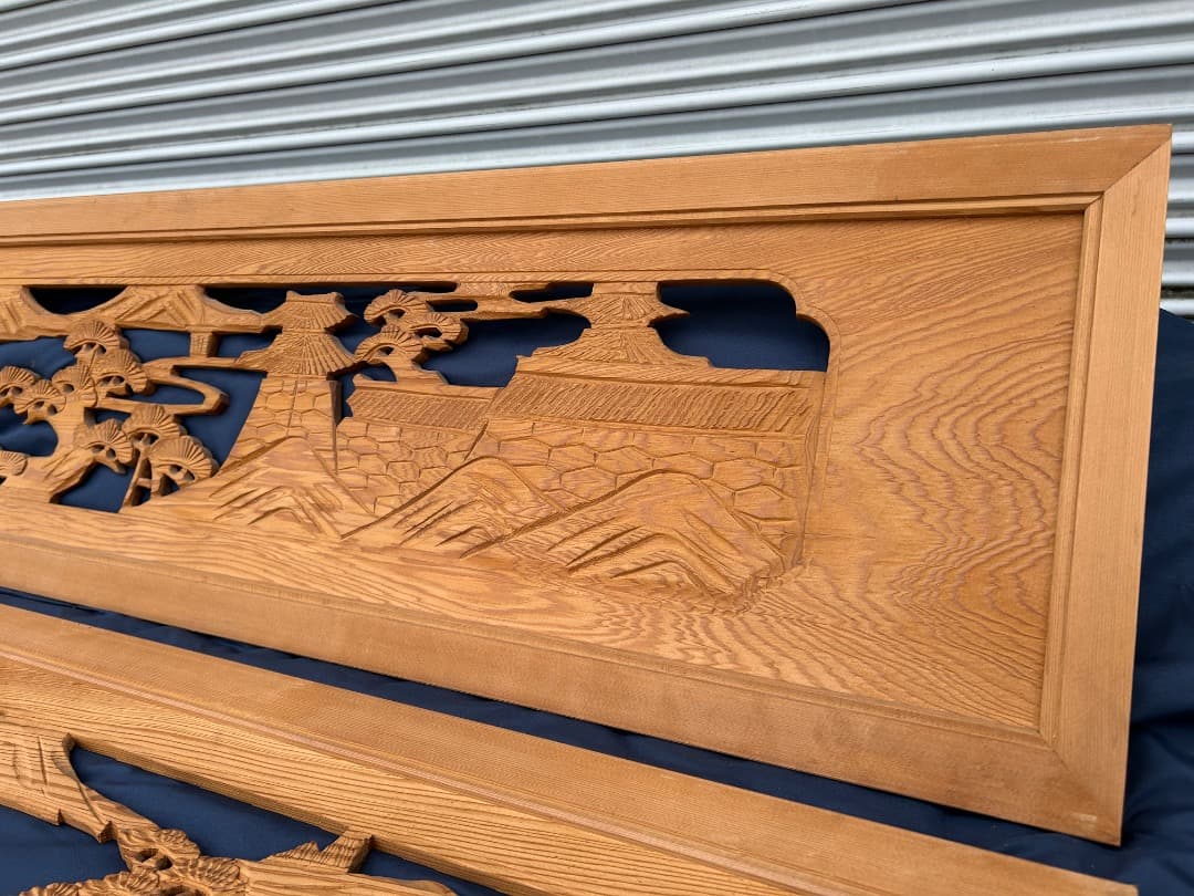 【中古品】 欄間 2枚