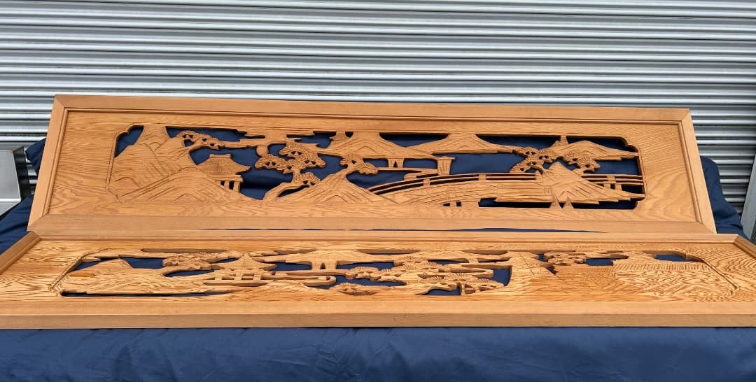 【中古品】 欄間 2枚