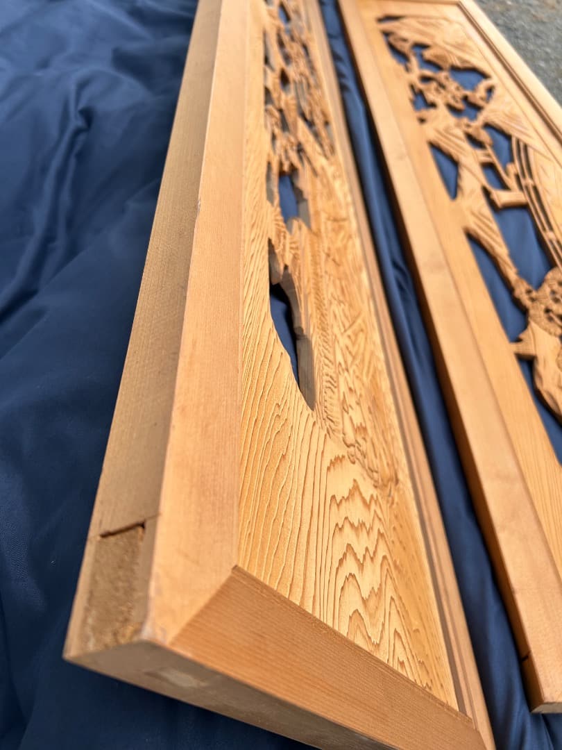 【中古品】 欄間 2枚