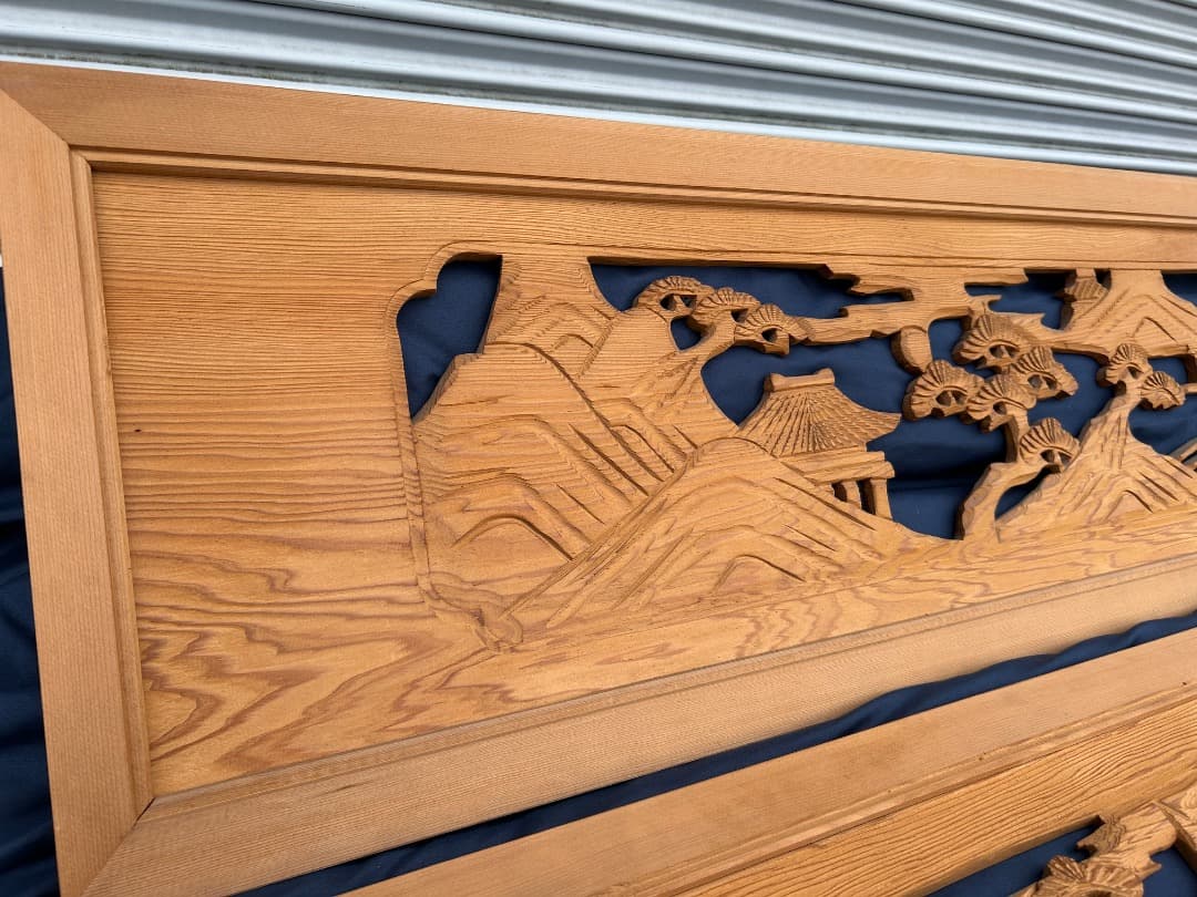 【中古品】 欄間 2枚