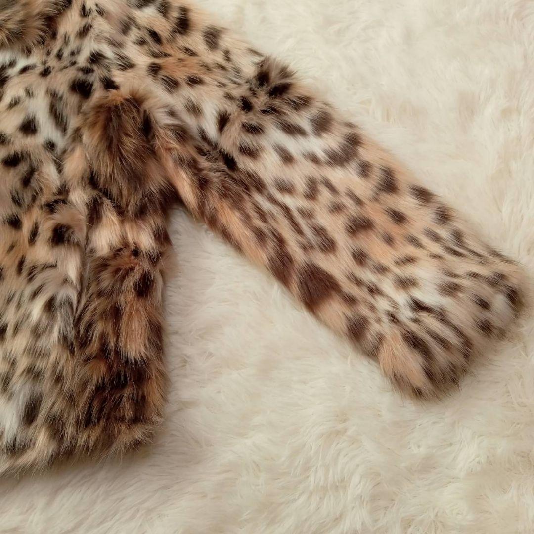 【極美品】ZARA レオパードフェイクファージャケット M　完売品