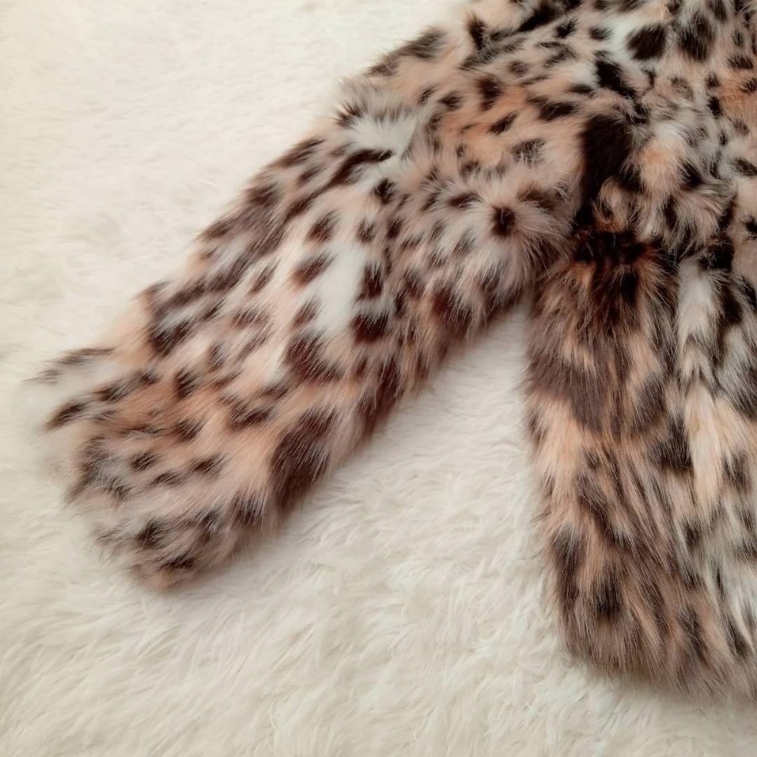 【極美品】ZARA レオパードフェイクファージャケット M　完売品