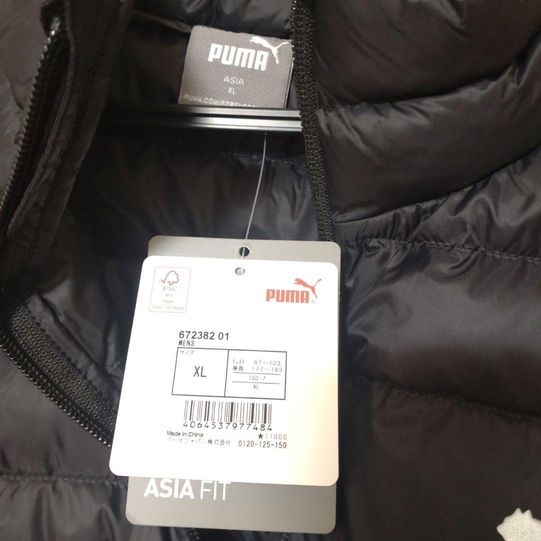 新品Puma Primaloft 黒 ダウンベスト　XL