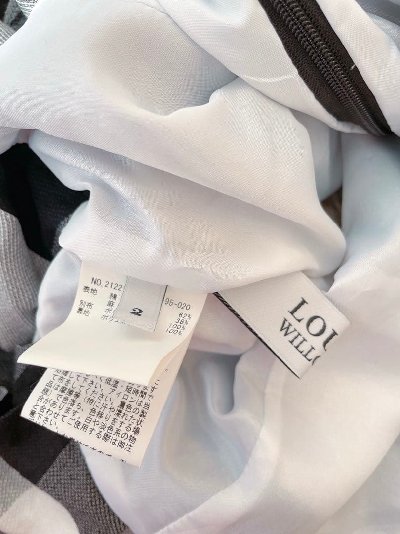 【Moe様♡】ルルウィルビー ギンガムペプラムブラウス ランダムタックスカート