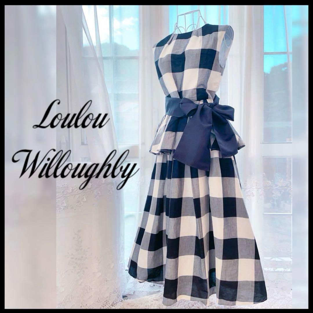 【Moe様♡】ルルウィルビー ギンガムペプラムブラウス ランダムタックスカート