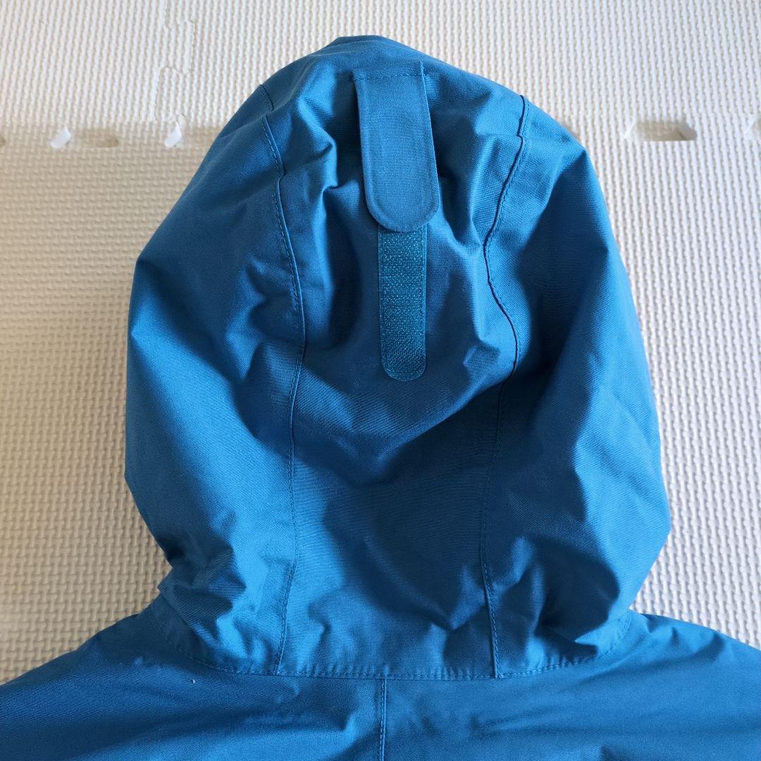 美品　montbell子ども用スキーウェアセット（青と灰色）