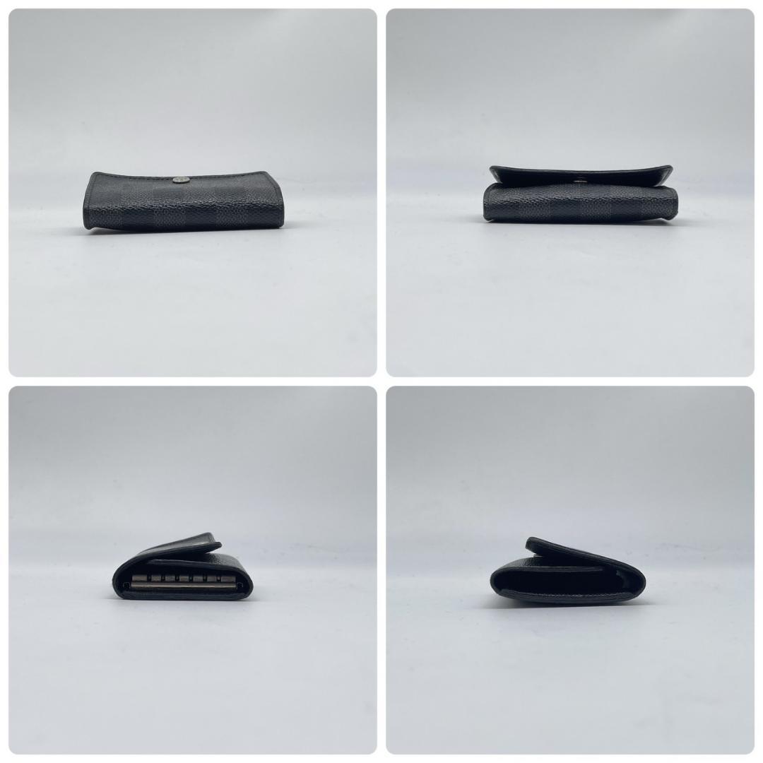 ルイヴィトン ミュルティクレ ダミエ グラフィット キーケース 6連 PVC 革