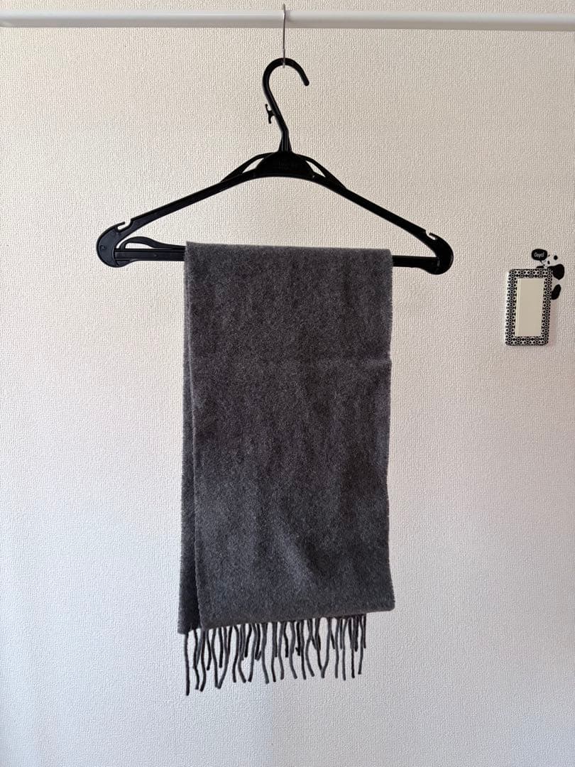 Ami paris ウール フリンジ クラシック スカーフ