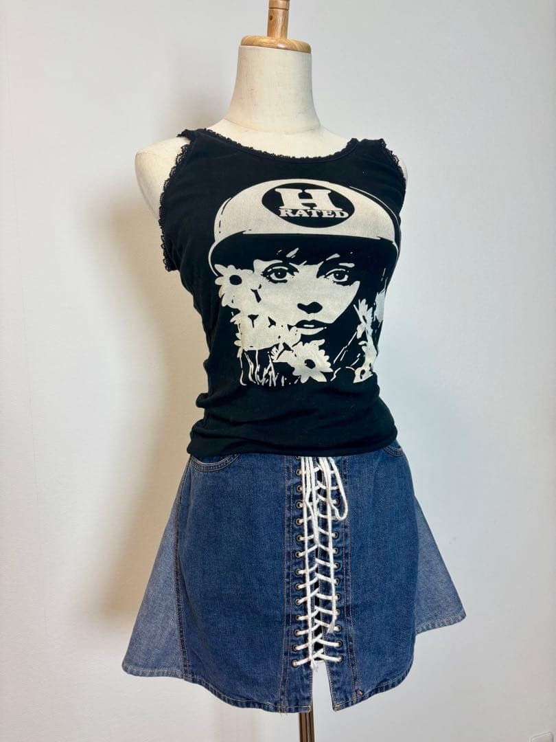 極美品❣️初期ヒステリックグラマー デニムミニスカート 90′sヴィンテージ