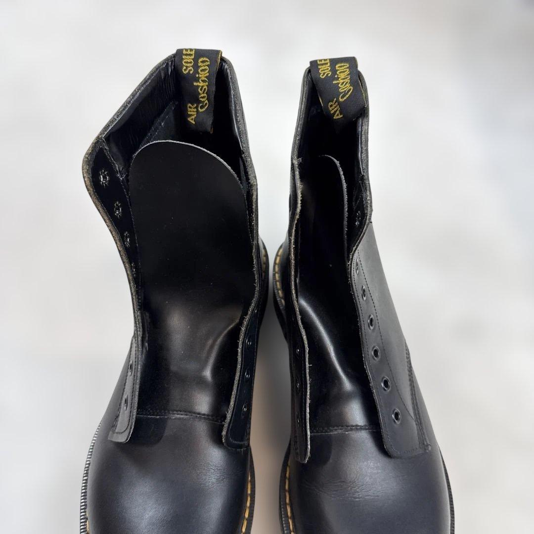 ドクターマーチン　レザーブーツ　ブラック　イングランド製　サイズ7 美品　紐なし