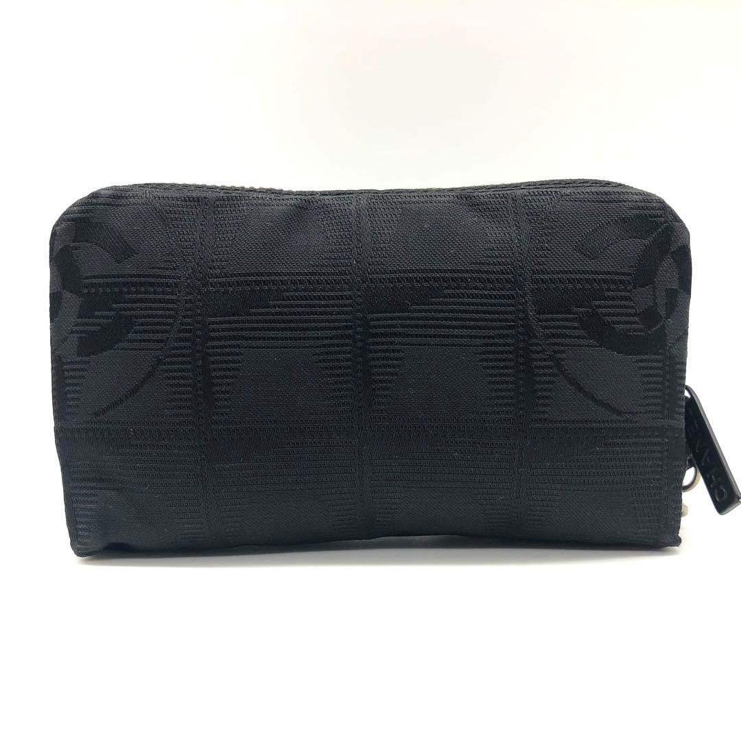 【美品】CHANEL ケース ポーチ ニュートラベル ココマーク ブラック