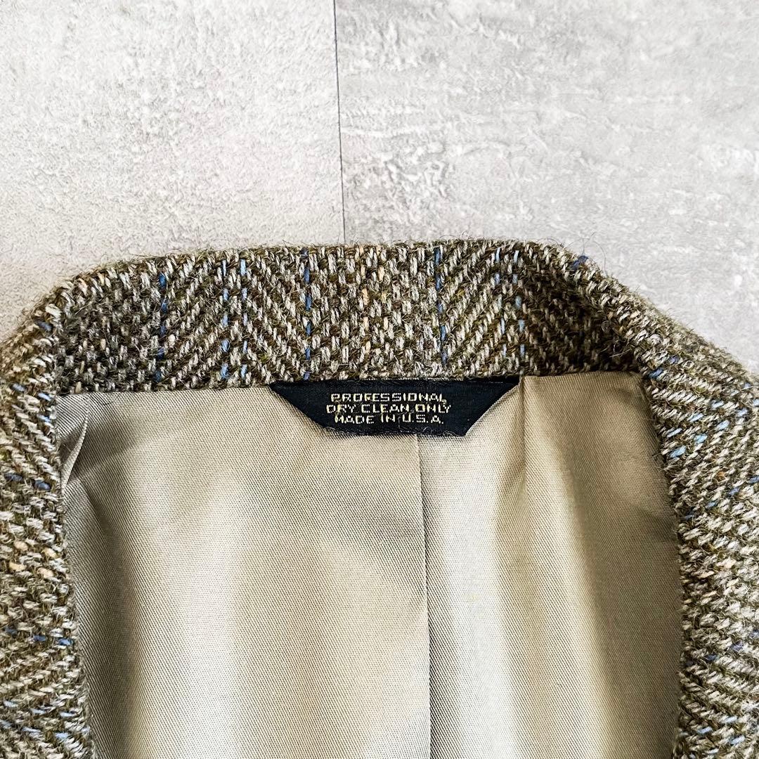 70s J PRESS カシミア モヘア ウール ツイード テーラードジャケット