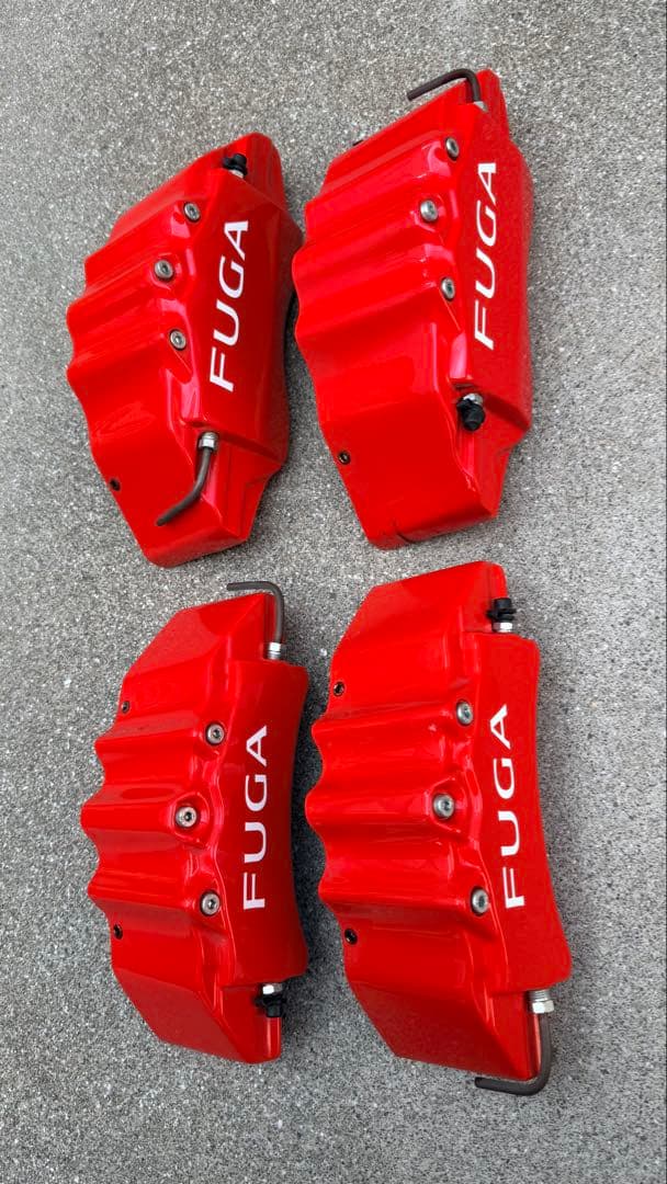 FUGA ブレーキキャリパー レッド 4個セット　ウェーバースポーツ