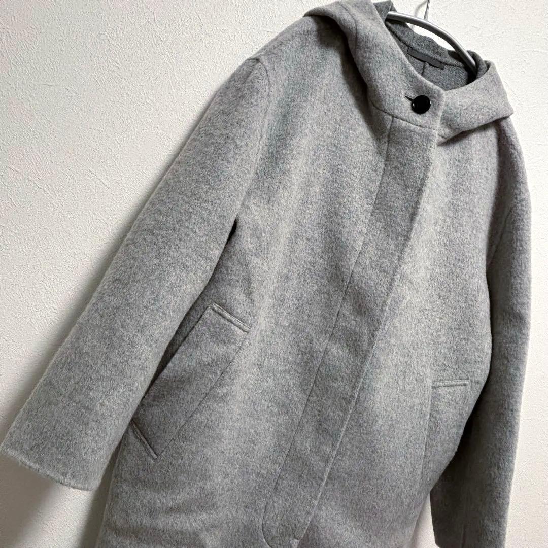 マッキントッシュロンドン グレー ウール ロングコート