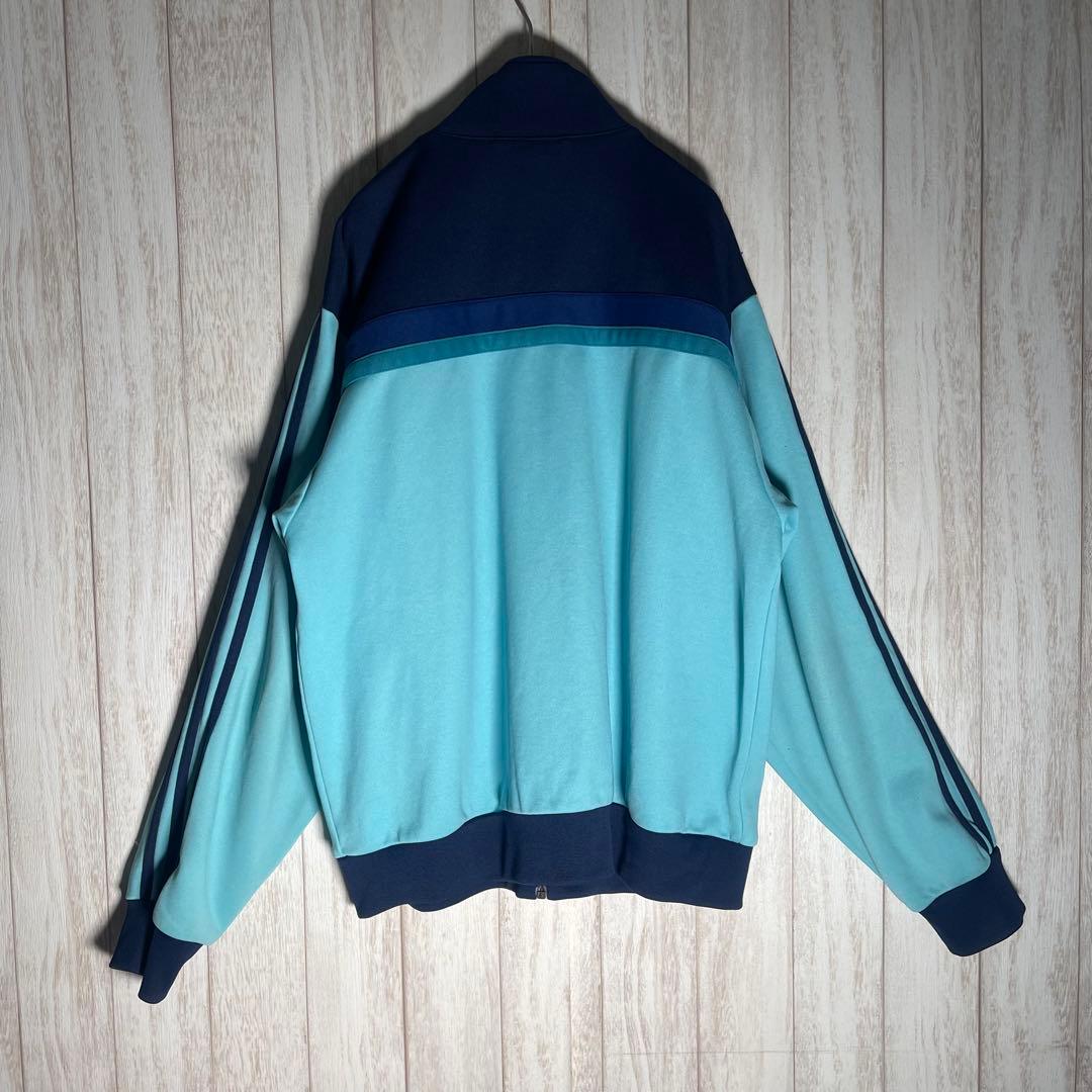 【絶妙配色カラー】アディダス80s 　刺繍ロゴ　万国旗タグ トラックジャケット