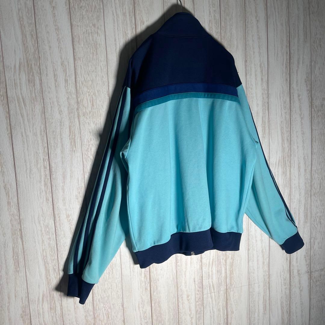 【絶妙配色カラー】アディダス80s 　刺繍ロゴ　万国旗タグ トラックジャケット