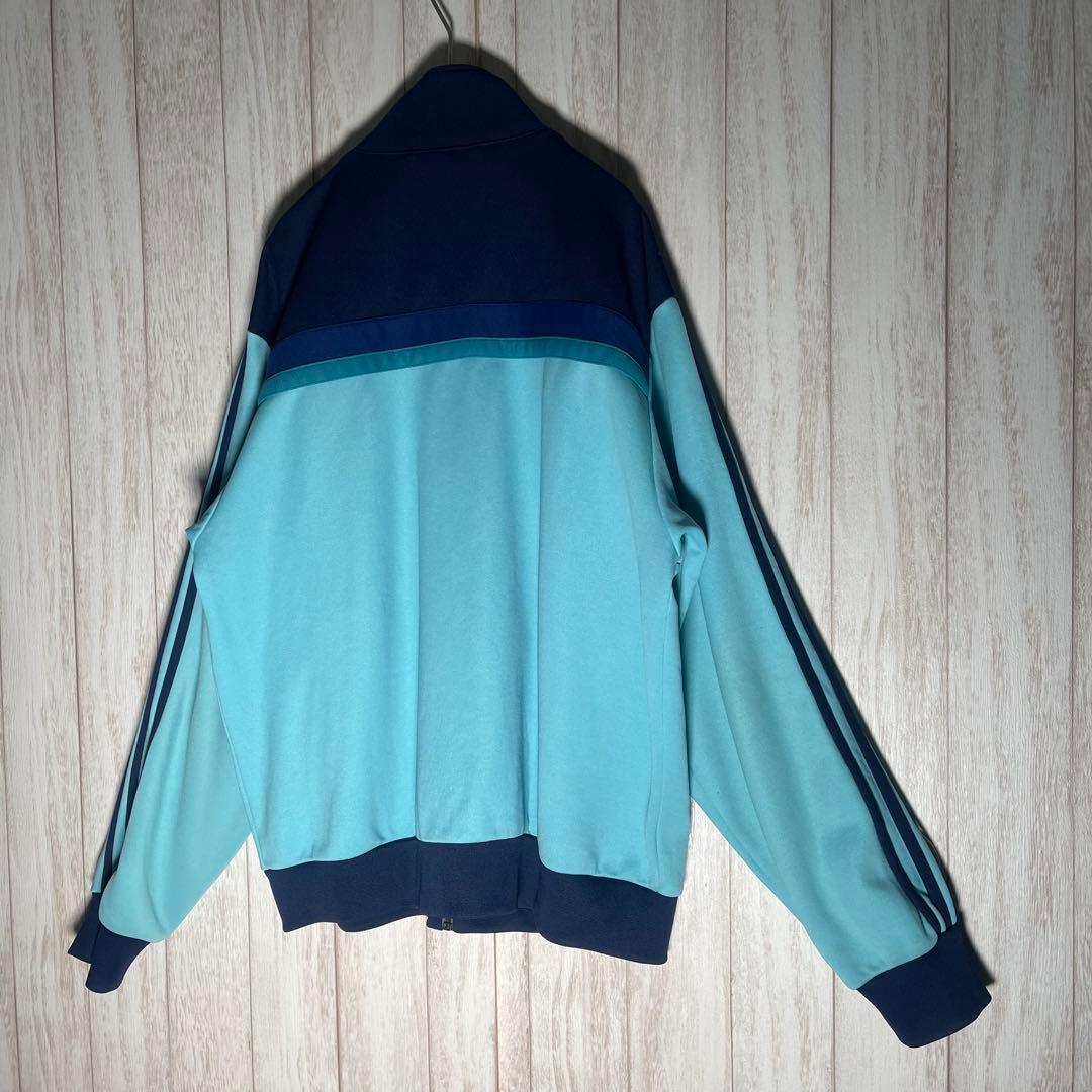 【絶妙配色カラー】アディダス80s 　刺繍ロゴ　万国旗タグ トラックジャケット