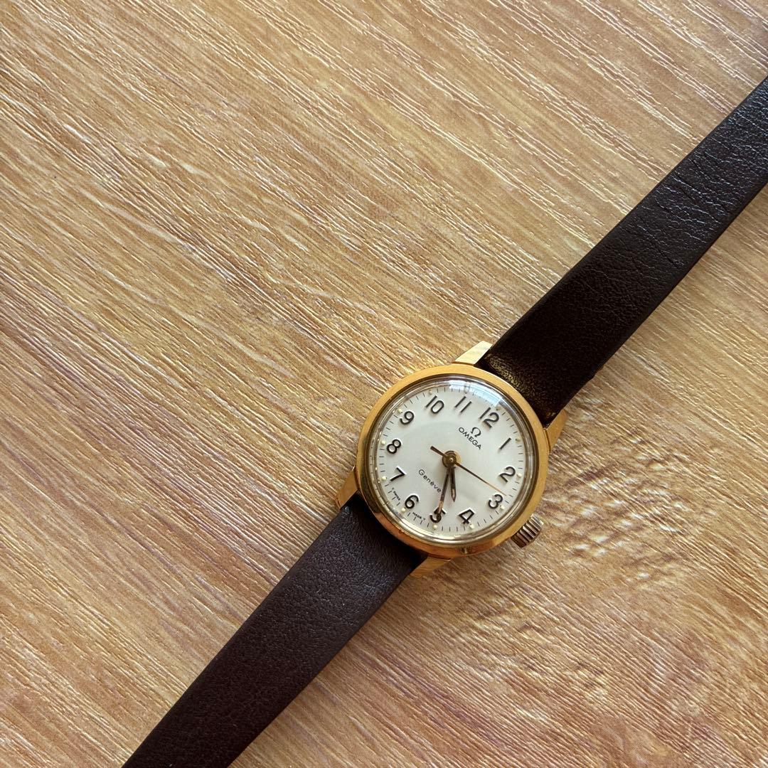 オメガ　ジュネーブ　自動巻き　レディース
