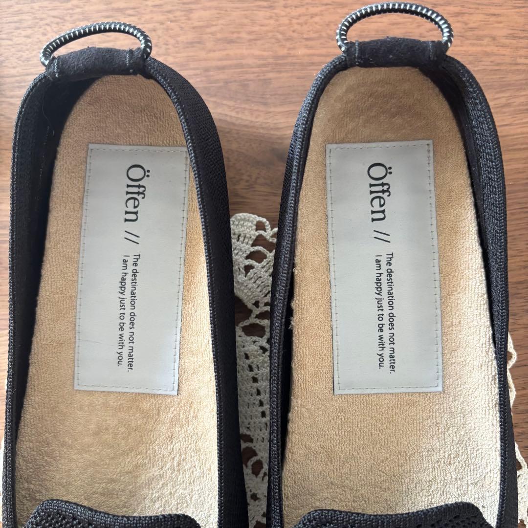 Offen オッフエン　square-RIBBON / BLACK 38