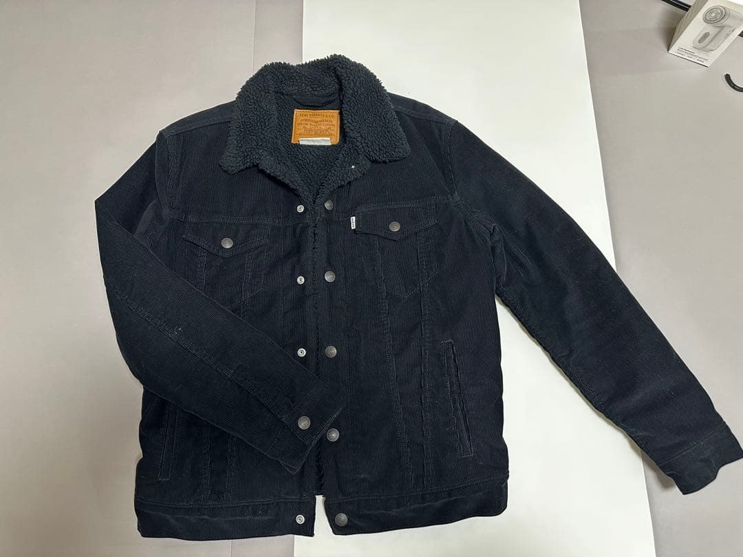 Levi's リーバイス コーデュロイボアジャケット ブラック ビッグE
