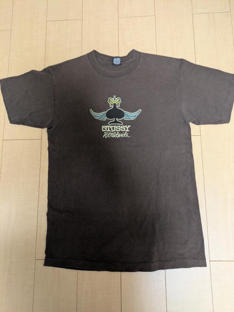 old stussy, Tシャツ、黒タグ、ウイング