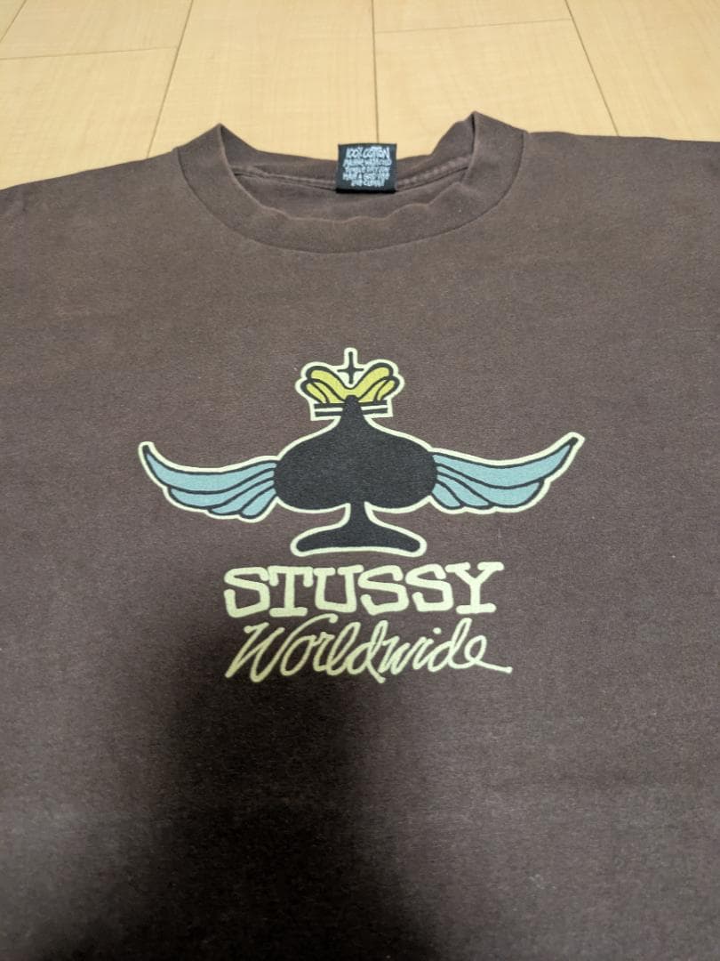 old stussy, Tシャツ、黒タグ、ウイング