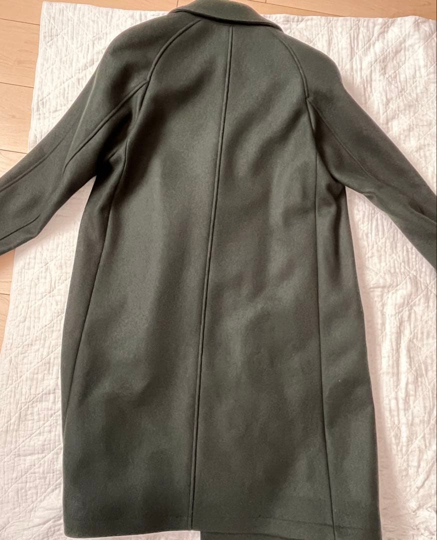 UNITED TOKYO ダークグリーン ダブルブレスト チェスターコート