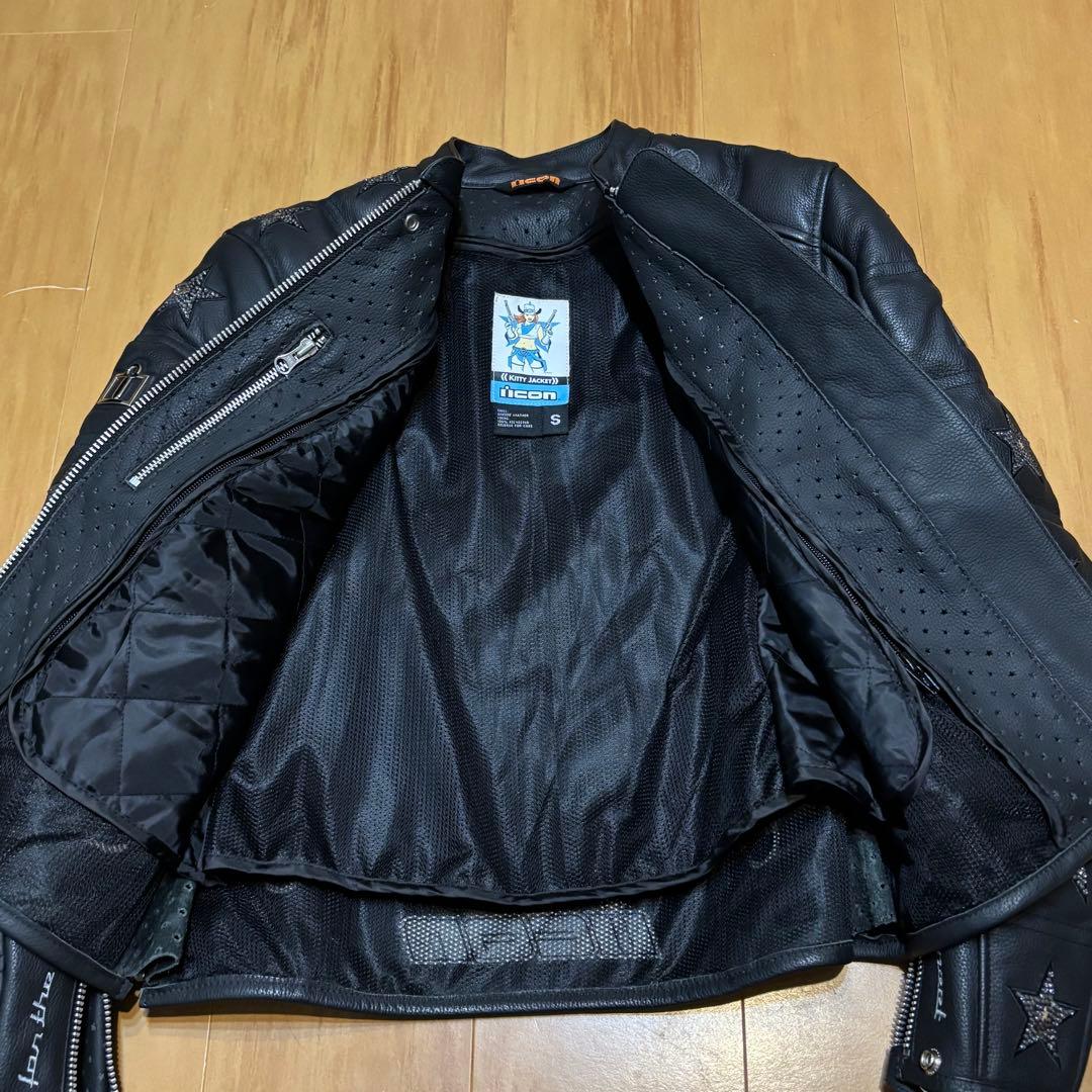 ★希少★Icon Kitty leather Jacket ライダースジャケット