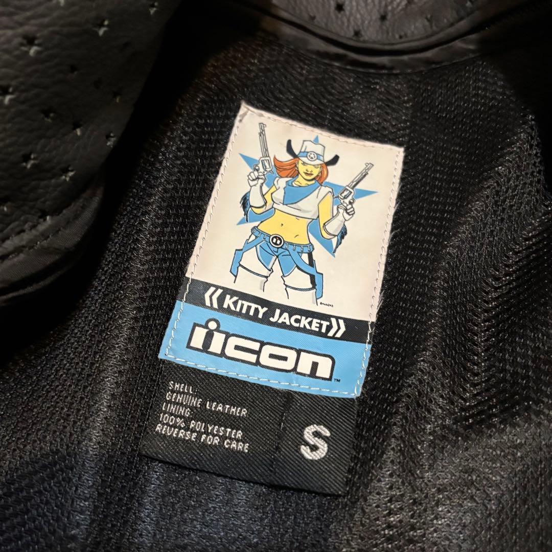★希少★Icon Kitty leather Jacket ライダースジャケット