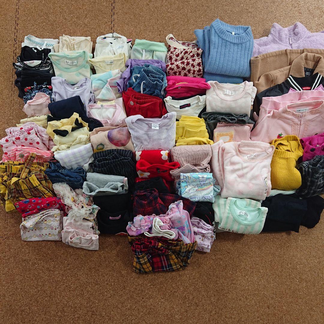 【サイズ140～150】まとめ売り 女の子 洋服 オールシーズン 大量 約70点