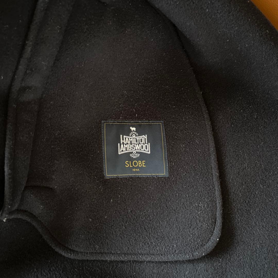 イエナSLOBE IENA ハミルトンショートコート ノーカラーコート