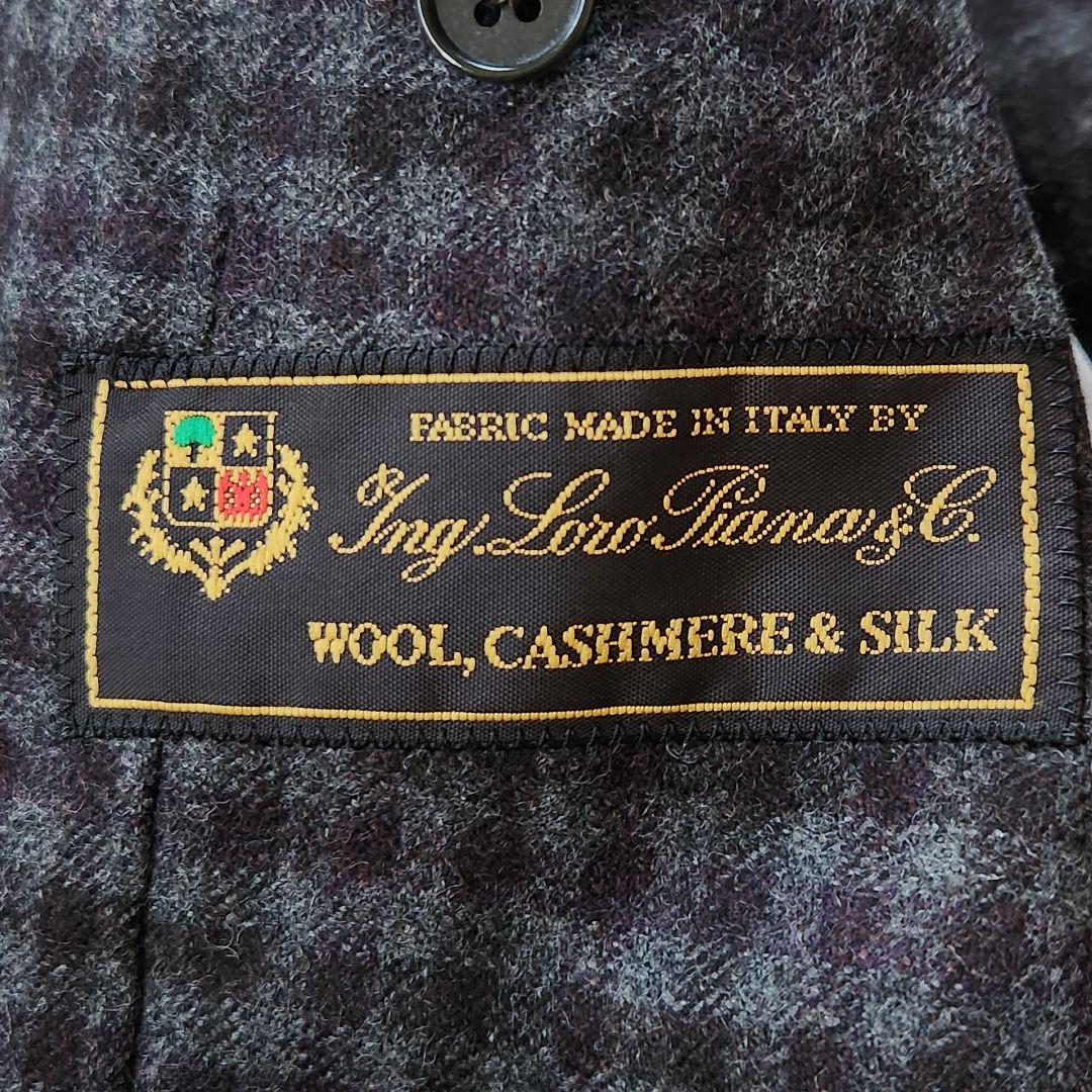 美品✨ロロピアーナ テーラードジャケット 最高級 カシミヤ シルク