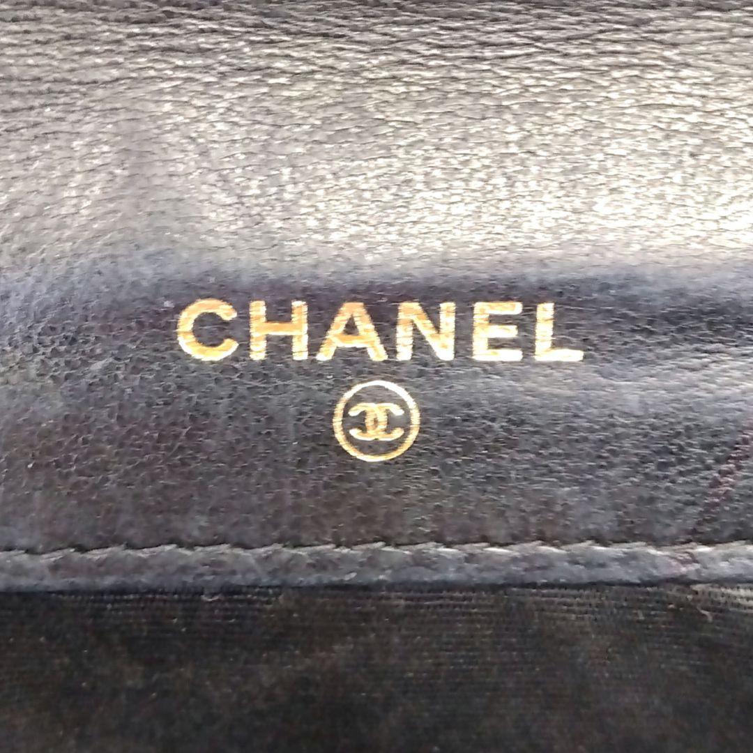 LK04 シャネル ココマーク Wホック財布 シール付き ゴールド金具