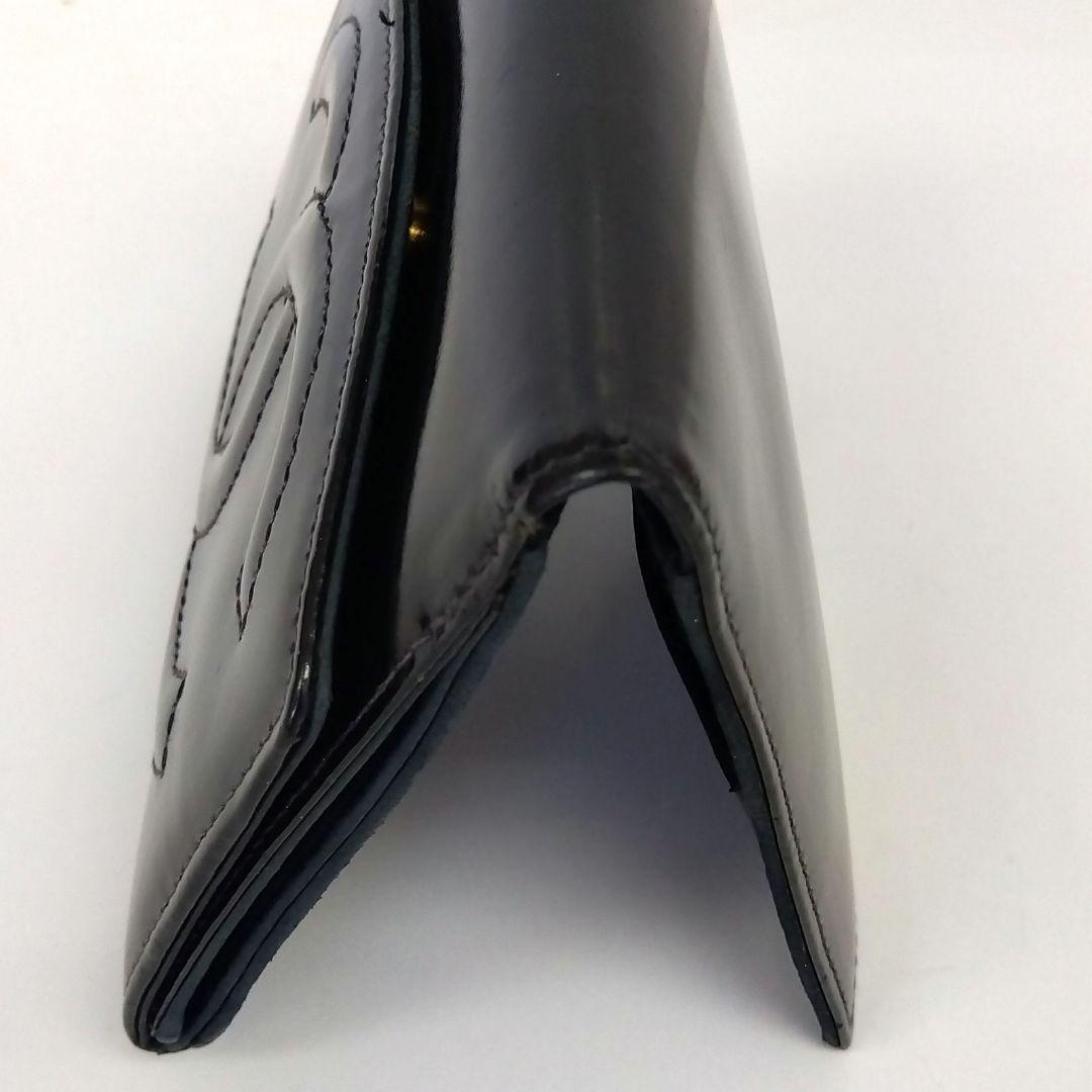 LK04 シャネル ココマーク Wホック財布 シール付き ゴールド金具