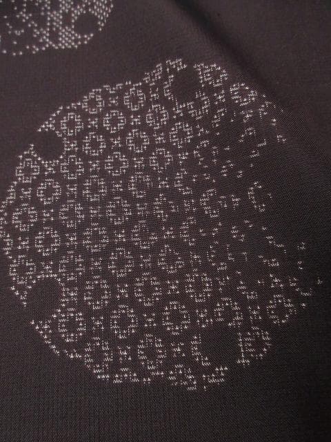 新古品！東京ますいわ屋＊純泥染＊７マルキ＊本場大島紬＊着物＊１６５ｃｍ＊裄６８