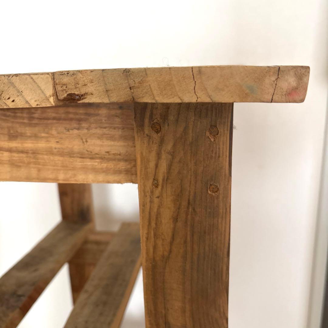 リサイクルウッド 木製シェルフ 無垢 天然木 アンティーク